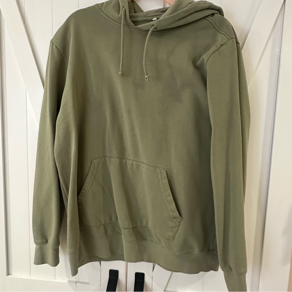 green oversized hoodie